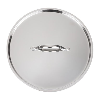 Vogue Stainless Steel & Aluminium Tri-Wall Stew Pan Lid 280mm • PAS-Y426