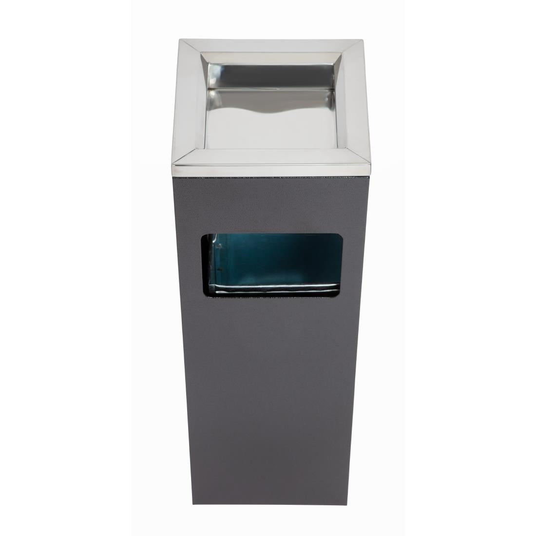 Bolero Square Cigarette Bin 10Ltr (Removable Ashtray | Material: 201 Stainless Steel | Size: 600(H)x200(W)x200(D)mm) • PAS-Y812