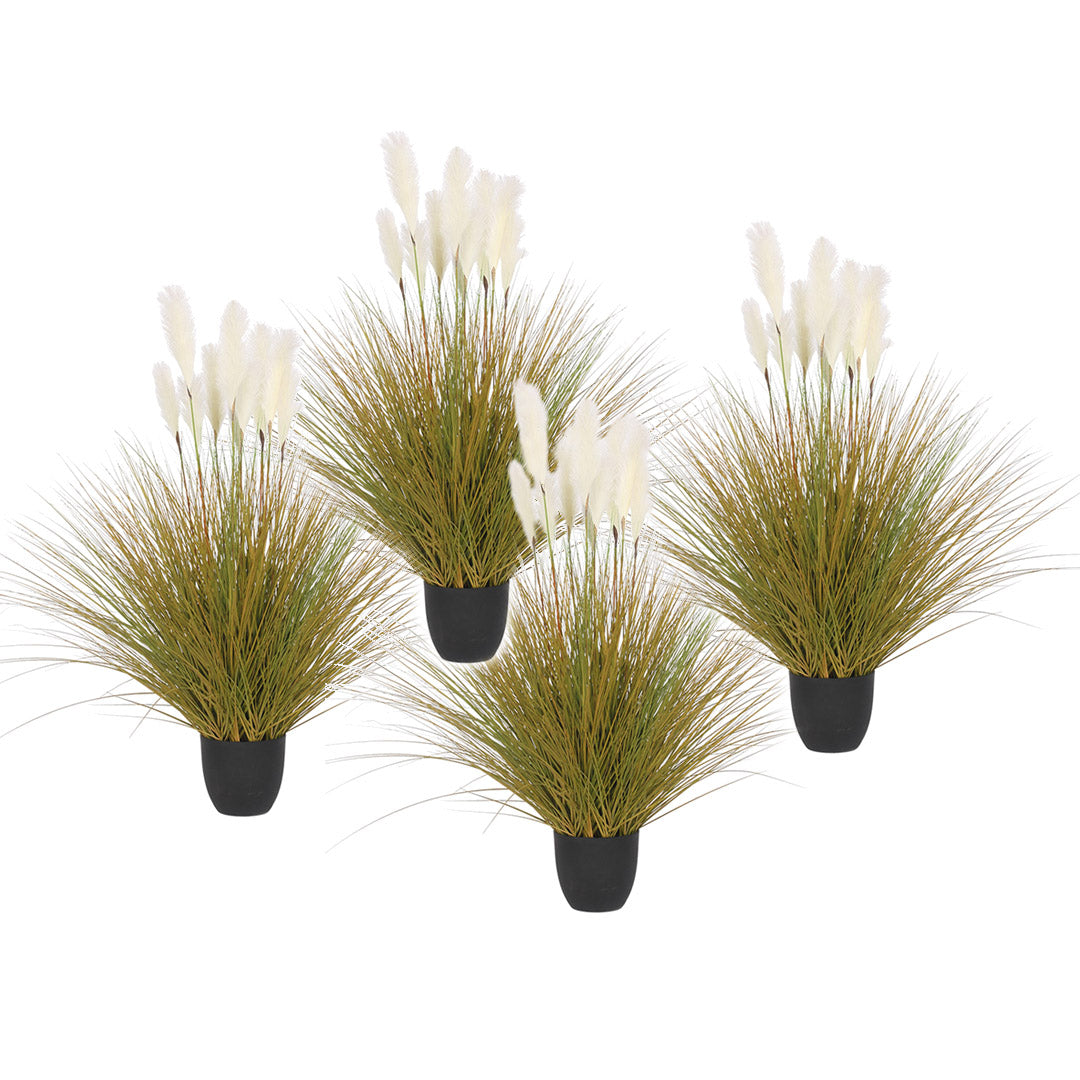 SOGA 4X 137cm Artificial Indoor Potted Reed Bulrush Grass Tree Fake Plant Simulation Decorative LUZ-APlantFH621X4