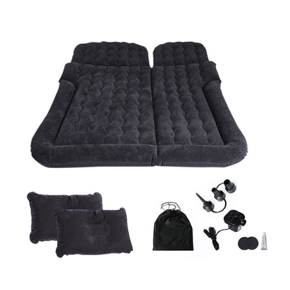 SOGA Black Inflatable Car Boot Mattress Portable Camping Air Bed Travel Sleeping Essentials LUZ-CarMat013