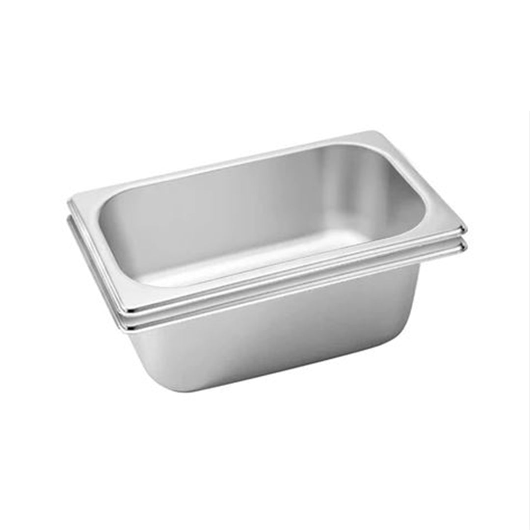 SOGA 2X Gastronorm GN Pan Full Size 1/3 GN Pan 10cm Deep Stainless Steel Tray LUZ-GastronormPans5416X2