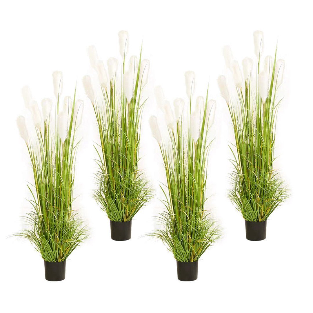 SOGA 4X 150cm Green Artificial Indoor Potted Reed Grass Tree Fake Plant Simulation Decorative LUZ-APlantFH6003X4