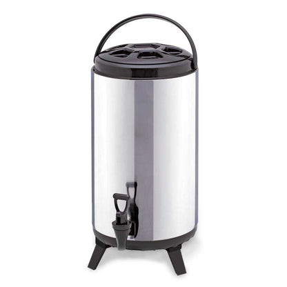 SOGA 14L Portable Insulated Cold/Heat Coffee Tea Beer Barrel Brew Pot With Dispenser LUZ-BeverageDispenser14L
