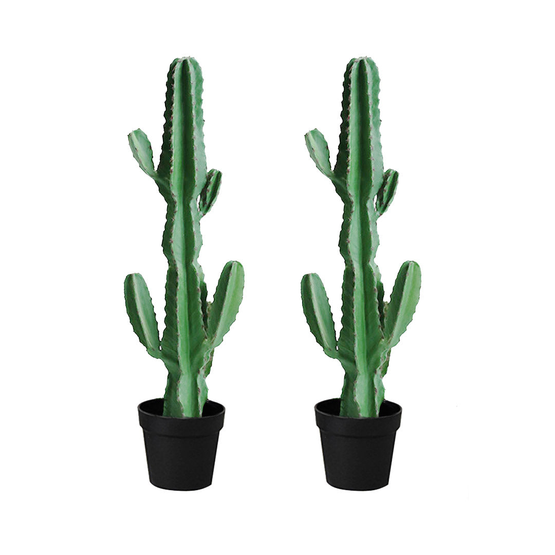 SOGA 2X 105cm Green Artificial Indoor Cactus Tree Fake Plant Simulation Decorative 6 Heads LUZ-APlantFLT1056X2