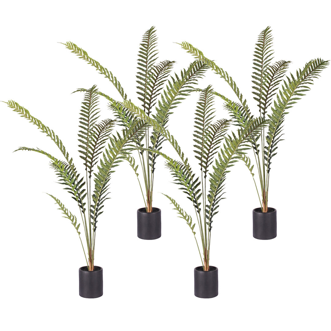 SOGA 4X 180cm Artificial Green Rogue Hares Foot Fern Tree Fake Tropical Indoor Plant Home Office Decor LUZ-APlantLGY1808X4