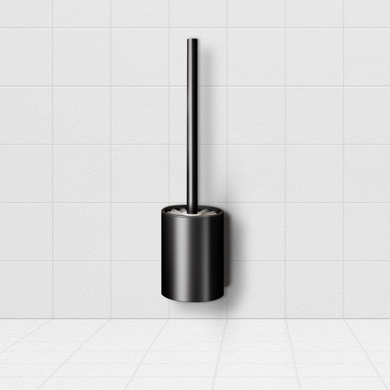 SOGA 27cm Wall-Mounted Toilet Brush with Holder Bathroom Cleaning Scrub Black LUZ-TAN1043