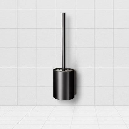 SOGA 27cm Wall-Mounted Toilet Brush with Holder Bathroom Cleaning Scrub Black LUZ-TAN1043