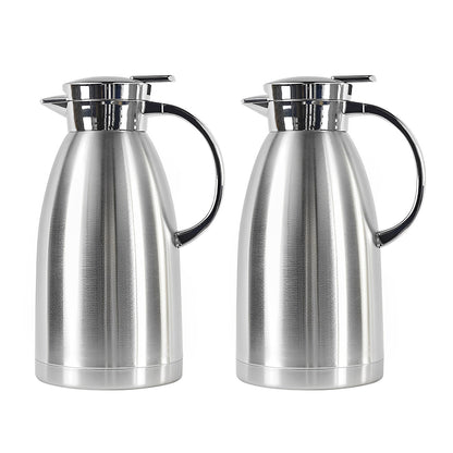 SOGA 2X 1.8L Stainless Steel Kettle Insulated Vacuum Flask Water Coffee Jug Thermal LUZ-BottleWKE18X2