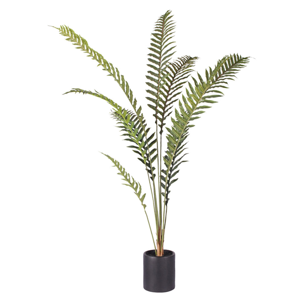 SOGA 210cm Artificial Green Rogue Hares Foot Fern Tree Fake Tropical Indoor Plant Home Office Decor LUZ-APlantLGY2109