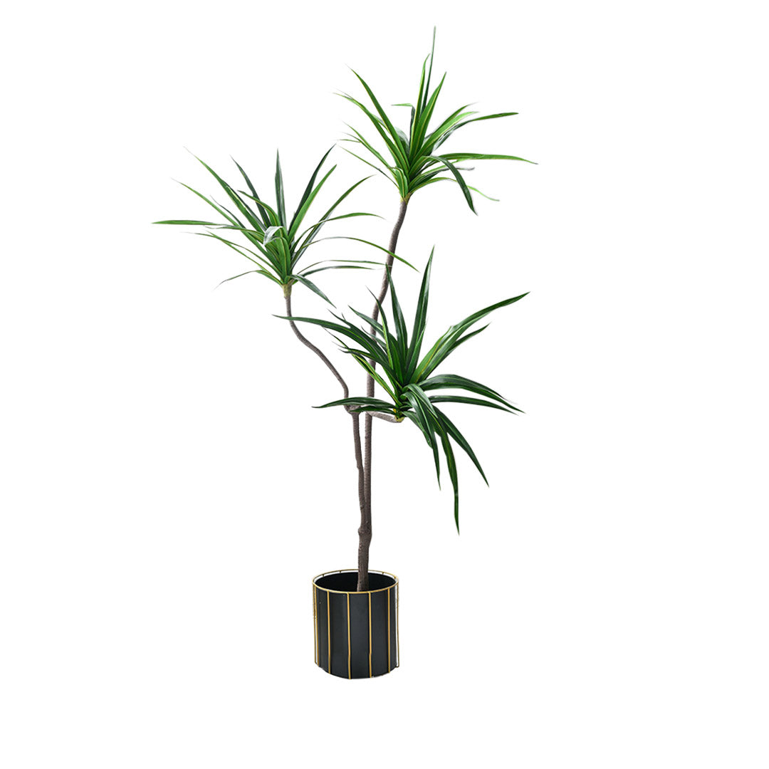 SOGA 180cm Green Artificial Indoor Brazlian Iron Tree Fake Plant Decorative 3 Heads LUZ-APlantFHBS18090