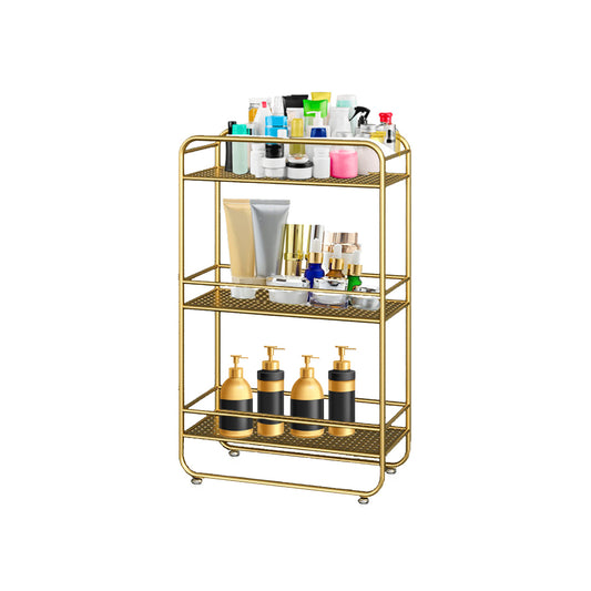 SOGA 3 Tier Rectangular Bathroom Shelf Multifunctional Storage Display Rack Organiser LUZ-FPotZWJ13