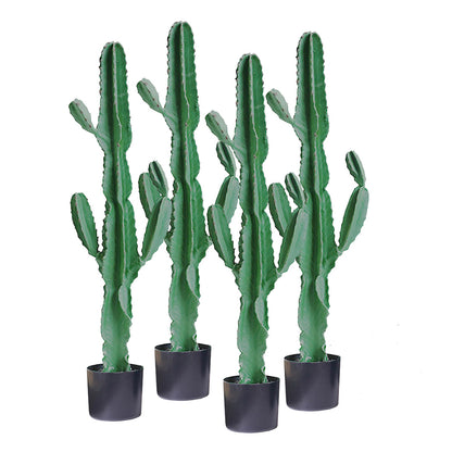 SOGA 4X 120cm Green Artificial Indoor Cactus Tree Fake Plant Simulation Decorative 6 Heads LUZ-APlantFH1206X4