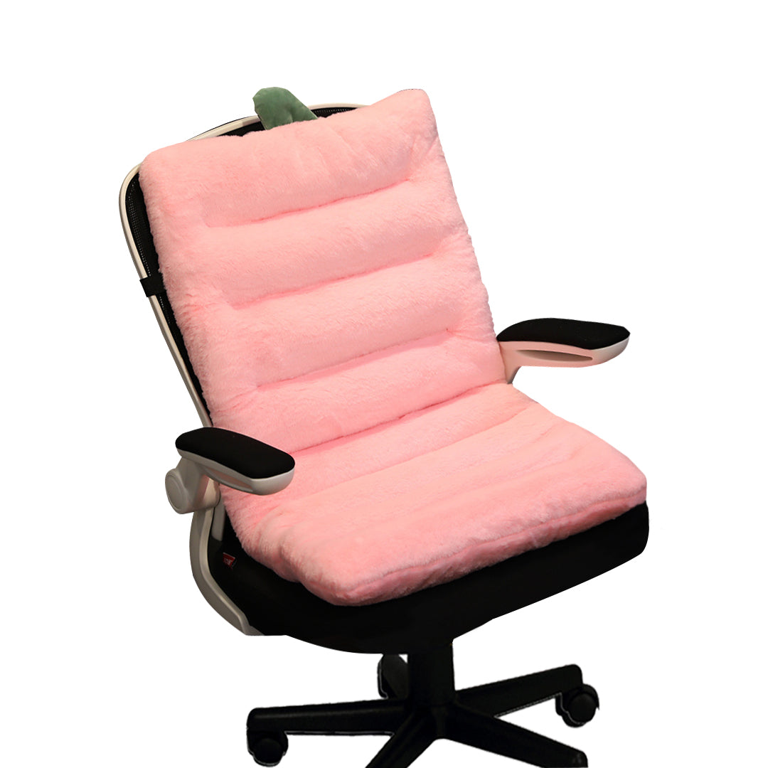 SOGA Pink One Piece Strawberry Cushion Office Sedentary Butt Mat Back Waist Chair Support Home Decor LUZ-SCushion054