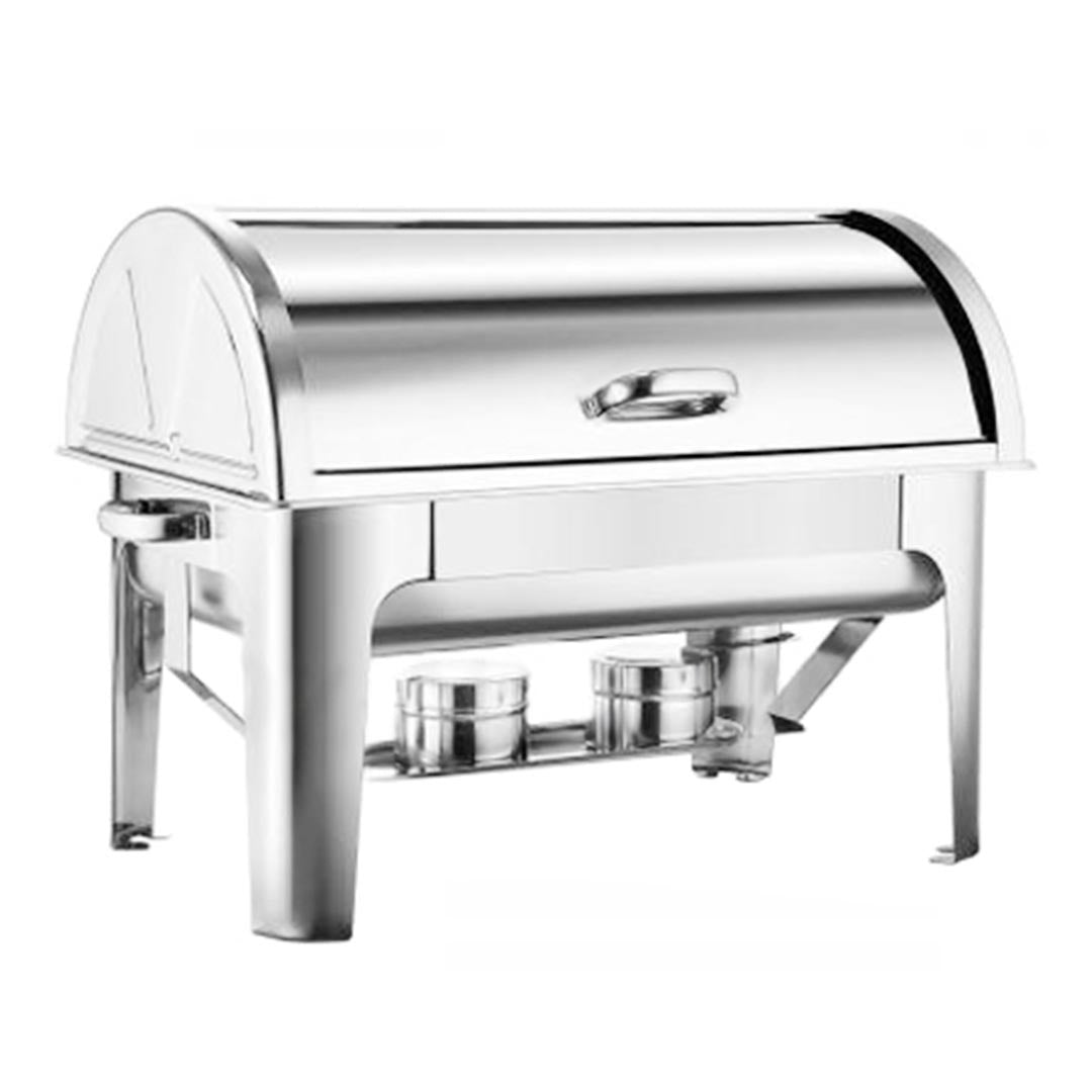 SOGA 9L Stainless Steel Full Size Roll Top Chafing Dish Food Warmer LUZ-ChafingDish8231