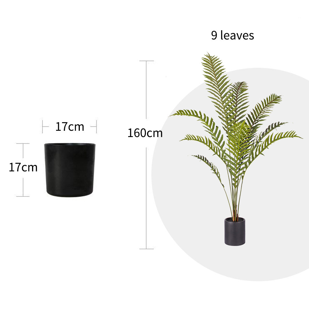 SOGA 4X 160cm Green Artificial Indoor Rogue Areca Palm Tree Fake Tropical Plant Home Office Decor LUZ-APlant1609X4