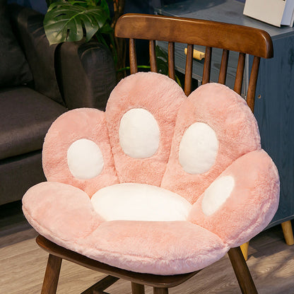 SOGA 2X 70cm  Pink Paw Shape Cushion Warm Lazy Sofa Decorative Pillow Backseat Plush Mat Home Decor LUZ-SCushion012X2