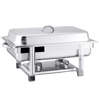 SOGA 2X Double Tray Stainless Steel Chafing Catering Dish Food Warmer LUZ-ChafingDish56082X2