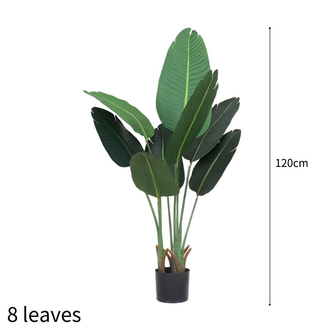 SOGA 2X 120cm Artificial Green Indoor Traveler Banana Fake Decoration Tree Flower Pot Plant LUZ-APlantFHM1208X2