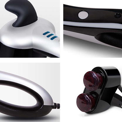 SOGA 2X Portable Handheld Massager Soothing Heat Stimulate Blood Flow Foot Shoulder LUZ-Massager806KSilverX2