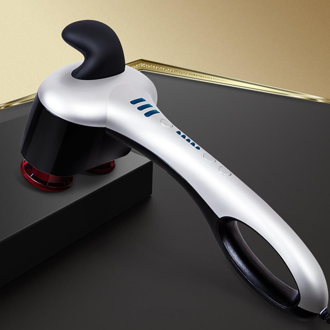 SOGA Portable Handheld Massager Soothing Heat Stimulate Blood Flow Foot Shoulder LUZ-Massager806KSilver