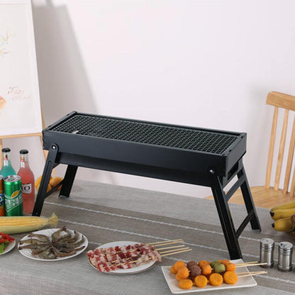 SOGA 60cm Portable Folding Thick Box-type Charcoal Grill for Outdoor BBQ Camping LUZ-CharcoalBBQGrillBox60cm