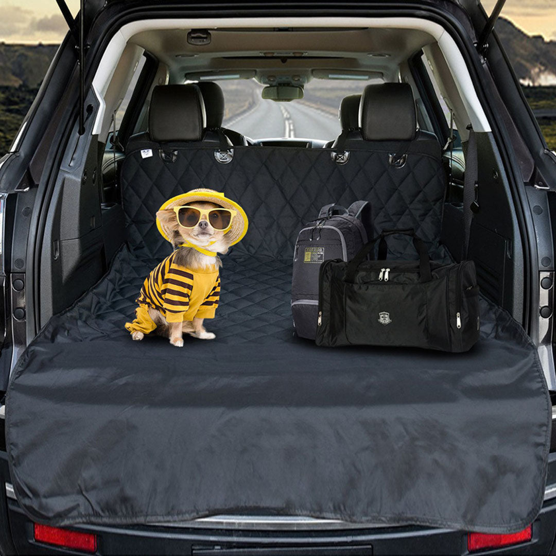 SOGA 2X Premium Car Trunk Pet Mat Boot Cargo Liner Waterproof Seat Cover Protector Hammock Non-Slip Pet Travel Essentials LUZ-CarPetBag047X2