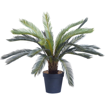 SOGA 2X 125cm Artificial Indoor Cycas Revoluta Cycad Sago Palm Fake Decoration Tree Pot Plant LUZ-APlantFH1071281X2