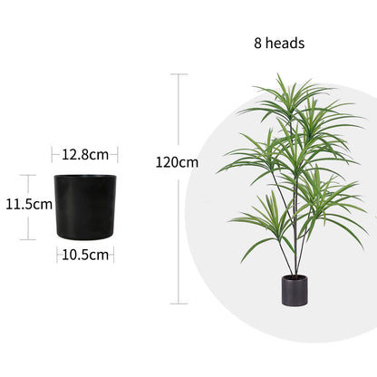 SOGA 4X 120cm Artificial Natural Green Dracaena Dragon Tree Fake Tropical Indoor Plant Home Office Decor LUZ-APlantXJL128QX4