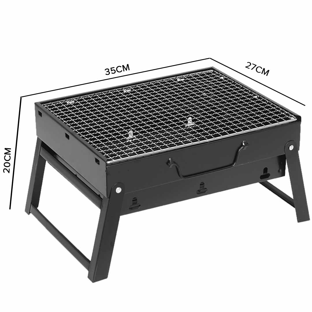 SOGA Portable Mini Folding Thick Box-type Charcoal Grill for Outdoor BBQ Camping LUZ-CharcoalBBQGrillBox