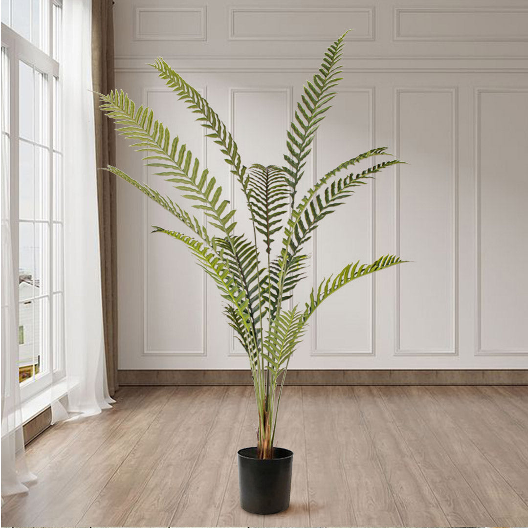 SOGA 2X 240cm Artificial Green Rogue Hares Foot Fern Tree Fake Tropical Indoor Plant Home Office Decor LUZ-APlantCH24013X2