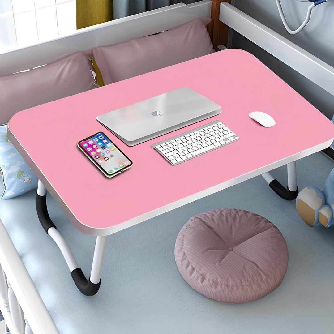 SOGA Pink Portable Bed Table Adjustable Foldable Bed Sofa Study Table Laptop Mini Desk Breakfast Tray Home Decor LUZ-BedTableA02