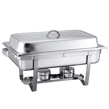SOGA 4X Stainless Steel Chafing Food Warmer Catering Dish 9L Full Size LUZ-ChafingDish56301X4