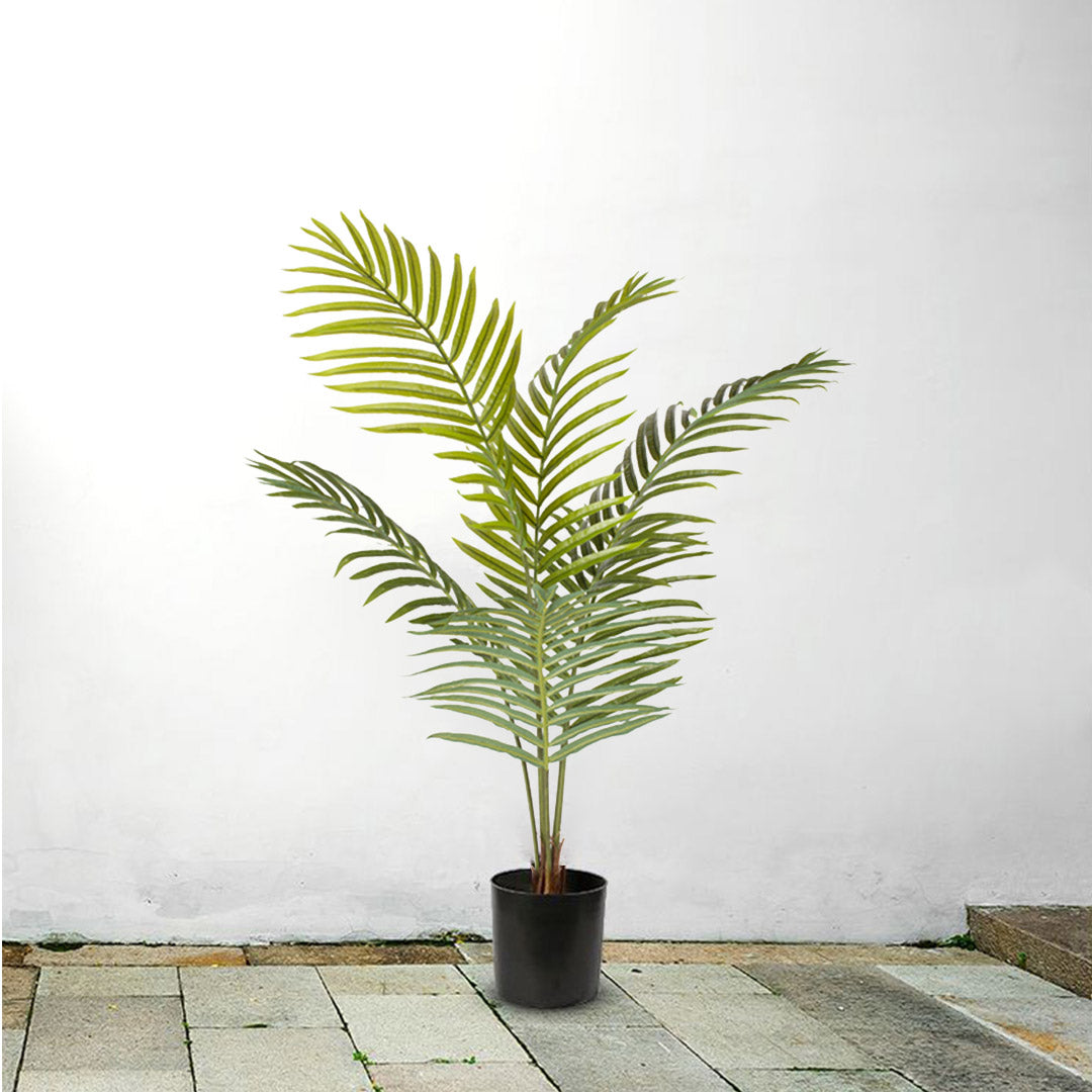 SOGA 4X 120cm Green Artificial Indoor Rogue Areca Palm Tree Fake Tropical Plant Home Office Decor LUZ-APlant1206SAX4