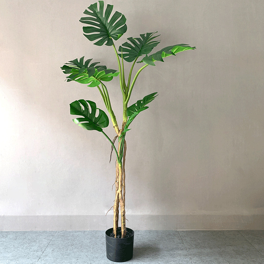 SOGA 2X 160cm Green Artificial Indoor Turtle Back Tree Fake Fern Plant Decorative LUZ-APlantFHG1608X2