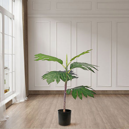 SOGA 60cm Artificial Natural Green Split-Leaf Philodendron Tree Fake Tropical Indoor Plant Home Office Decor LUZ-APlantMBS606