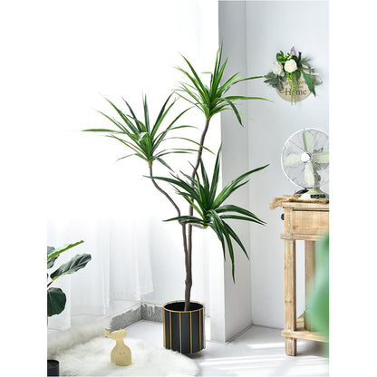 SOGA 180cm Green Artificial Indoor Brazlian Iron Tree Fake Plant Decorative 3 Heads LUZ-APlantFHBS18090