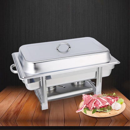 SOGA Single Tray Stainless Steel Chafing Catering Dish Food Warmer LUZ-ChafingDish56081