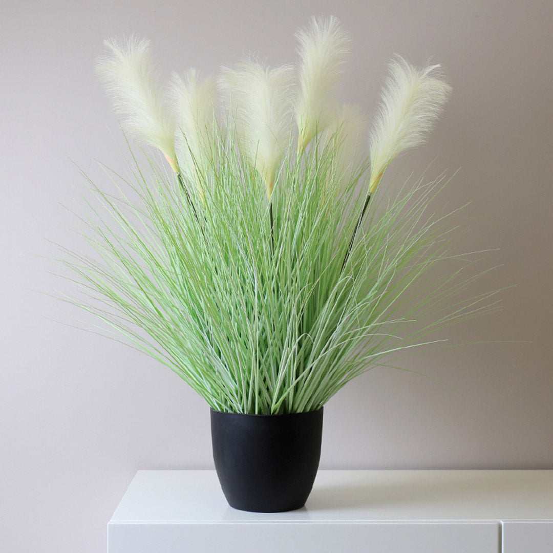 SOGA 4X 137cm Green Artificial Indoor Potted Bulrush Grass Tree Fake Plant Simulation Decorative LUZ-APlantFH60211X4