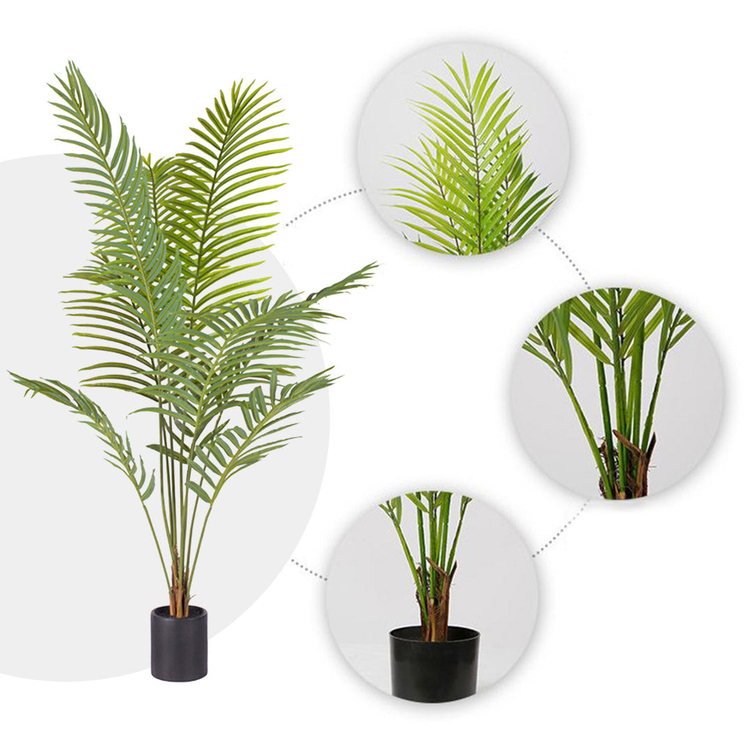SOGA 180cm Green Artificial Indoor Rogue Areca Palm Tree Fake Tropical Plant Home Office Decor LUZ-APlant1806