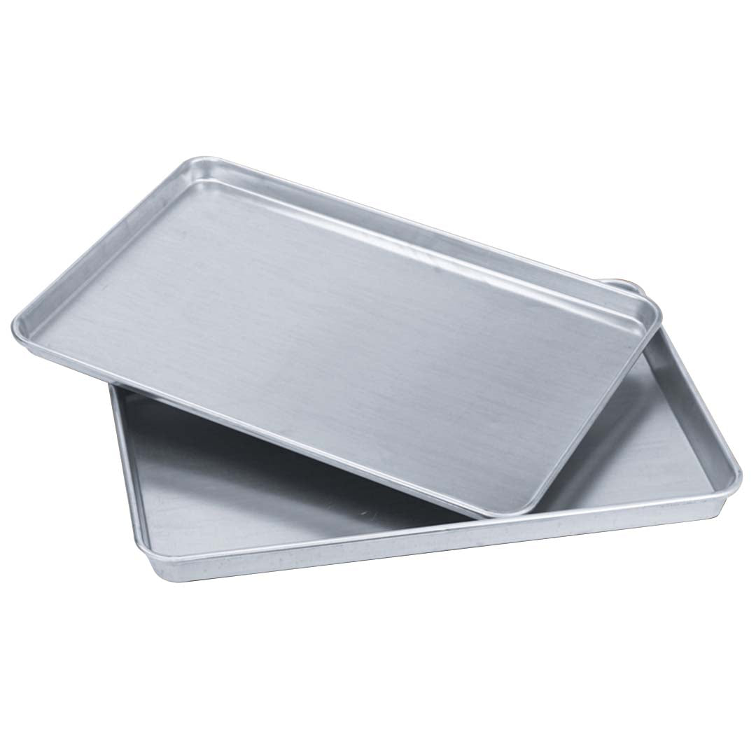 SOGA 10X Aluminium Oven Baking Pan Cooking Tray for Baker Gastronorm 60*40*5cm LUZ-GastronormPlate6040X10