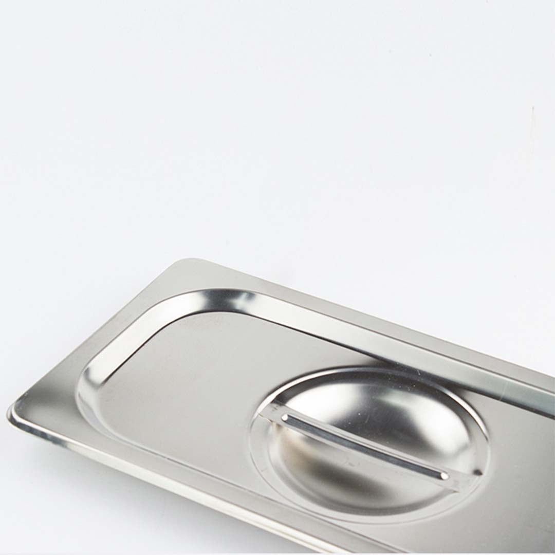 SOGA 4X Gastronorm GN Pan Lid Full Size 1/1 Stainless Steel Tray Top Cover LUZ-GP5501-JLID1F-X4