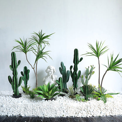 SOGA 4X 70cm Green Artificial Indoor Cactus Tree Fake Plant Simulation Decorative 5 Heads LUZ-APlantFHLT705X4