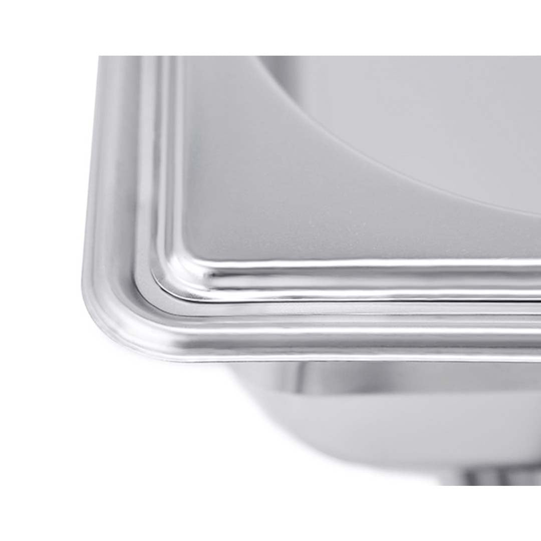 SOGA 4X Stainless Steel Chafing Double Tray Catering Dish Food Warmer LUZ-ChafingDish56082X4