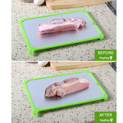 SOGA 2X Kitchen Fast Defrosting Tray The Safest Way to Defrost Meat or Frozen Food LUZ-DefrostingTrayX2