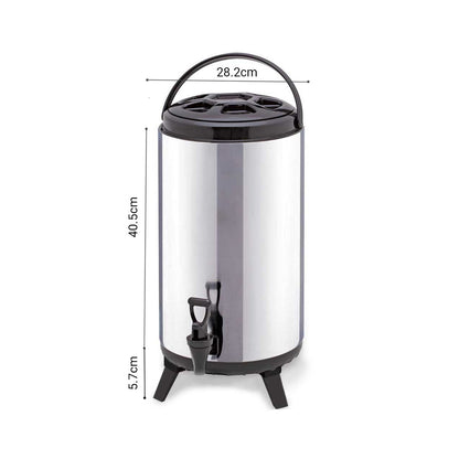 SOGA 8X 14L Portable Insulated Cold/Heat Coffee Tea Beer Barrel Brew Pot With Dispenser LUZ-BeverageDispenser14LX8