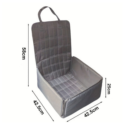 SOGA 2X Grey Car Pet Sitting Bag Breathable Safety Travel Portable Carrier Pouch Travel Essentials LUZ-CarPetBag071X2