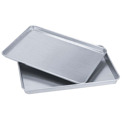 SOGA 8X Aluminium Oven Baking Pan Cooking Tray for Bakers Gastronorm 60*40*5cm LUZ-GastronormPlate6040X8