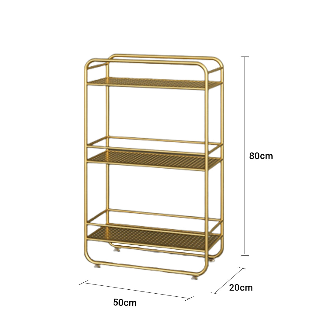 SOGA 2X 3 Tier Rectangular Bathroom Shelf Multifunctional Storage Display Rack Organiser LUZ-FPotZWJ13X2