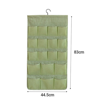 SOGA Green Double Sided Hanging Storage Bag Underwear Bra Socks Mesh Pocket Hanger Home Organiser LUZ-SBox26GRN