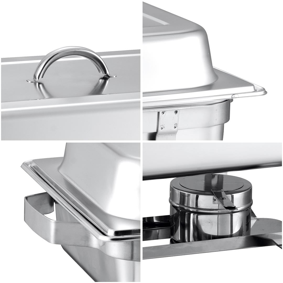 SOGA 9L Stainless Steel Chafing Food Warmer Catering Dish Full Size LUZ-ChafingDish56301
